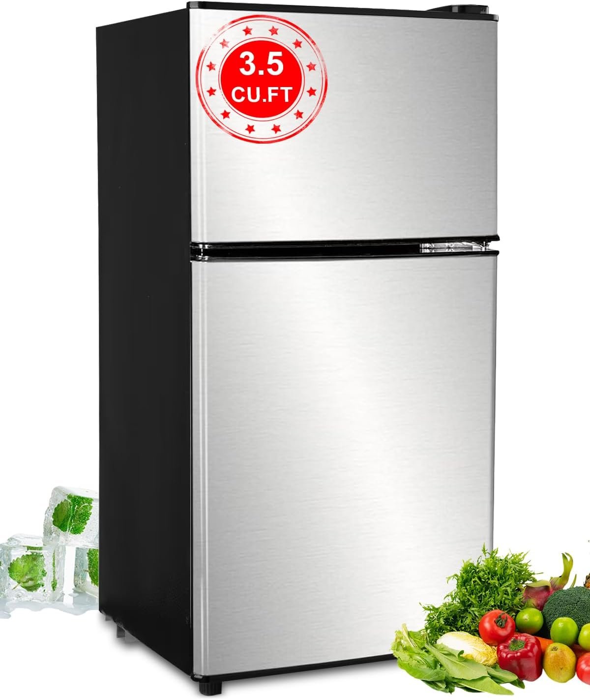 3.5 cu ft 2-door top-freezer refrigerator