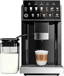 20-Bar Automatic Coffee Maker with 15 Grind Levels