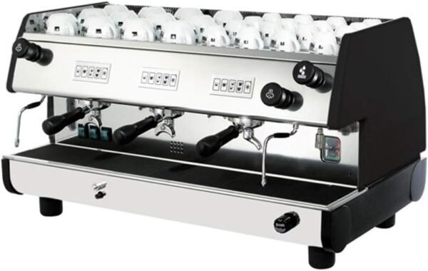 Bar-T 3V-B Commercial Volumetric Espresso/Cappuccino Machine, 3 Group, Black