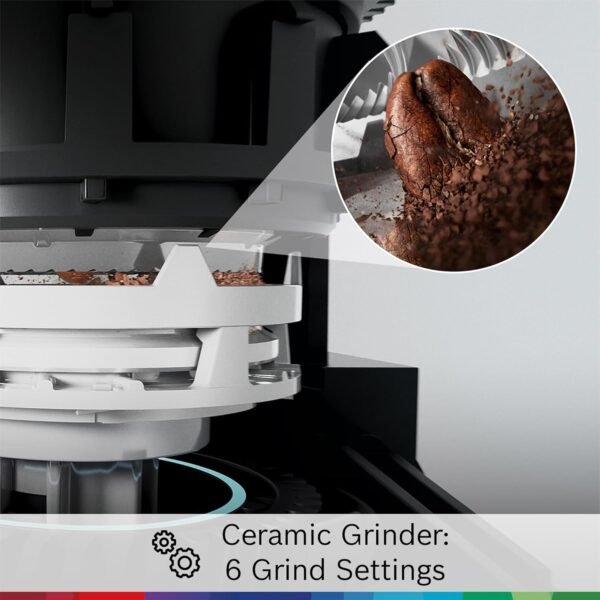 Bosch 800 Series Fully Automatic Espresso and Coffee Machine – 36 Drinks with Coffee World, Cold Brew, Double Cup, Integrated Milk Container, Smart Features, in Silver TQU60307