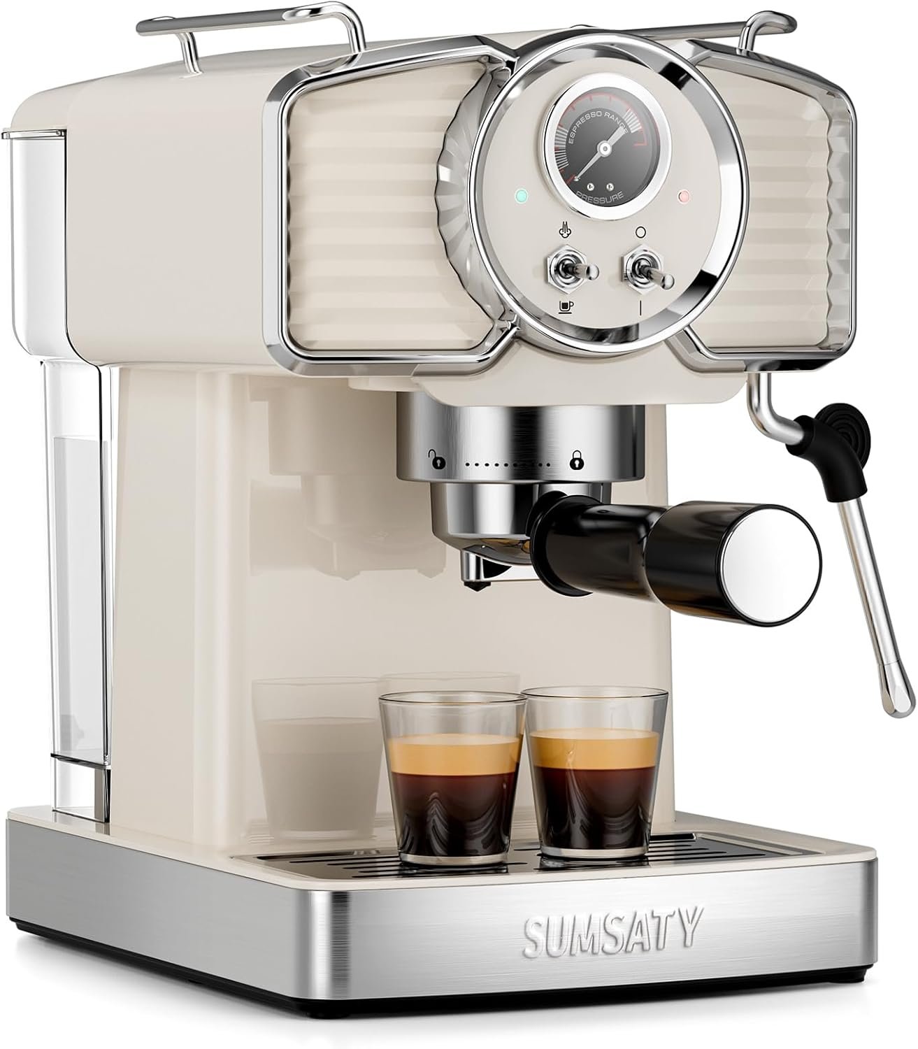 Matcha Green Retro Espresso Maker