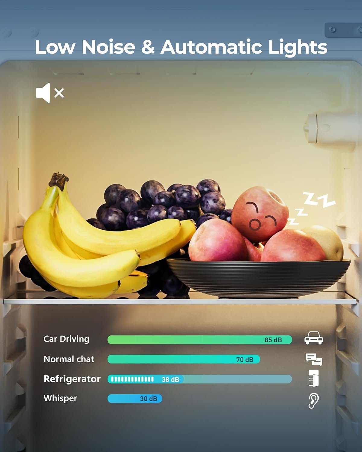 EUHOMY 7.4 cu ft 2-door refrigerator