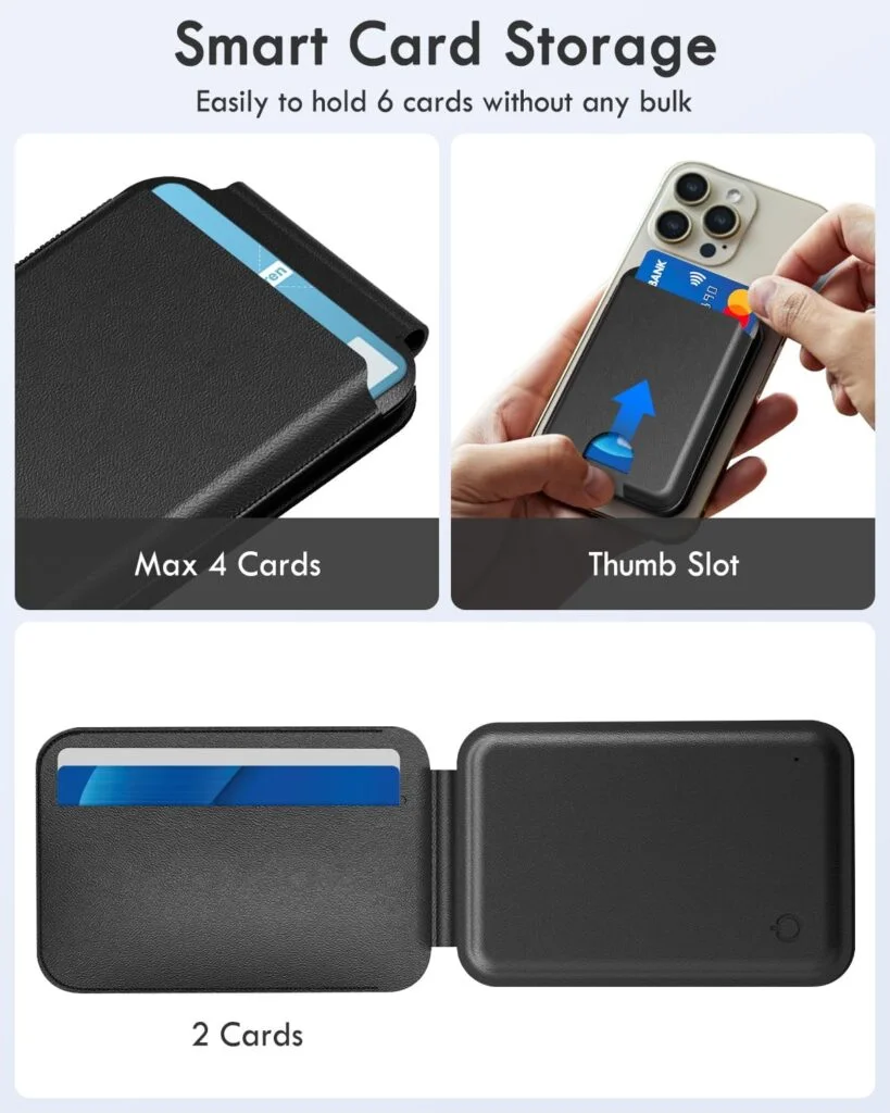 Black MagSafe Wallet with Find My