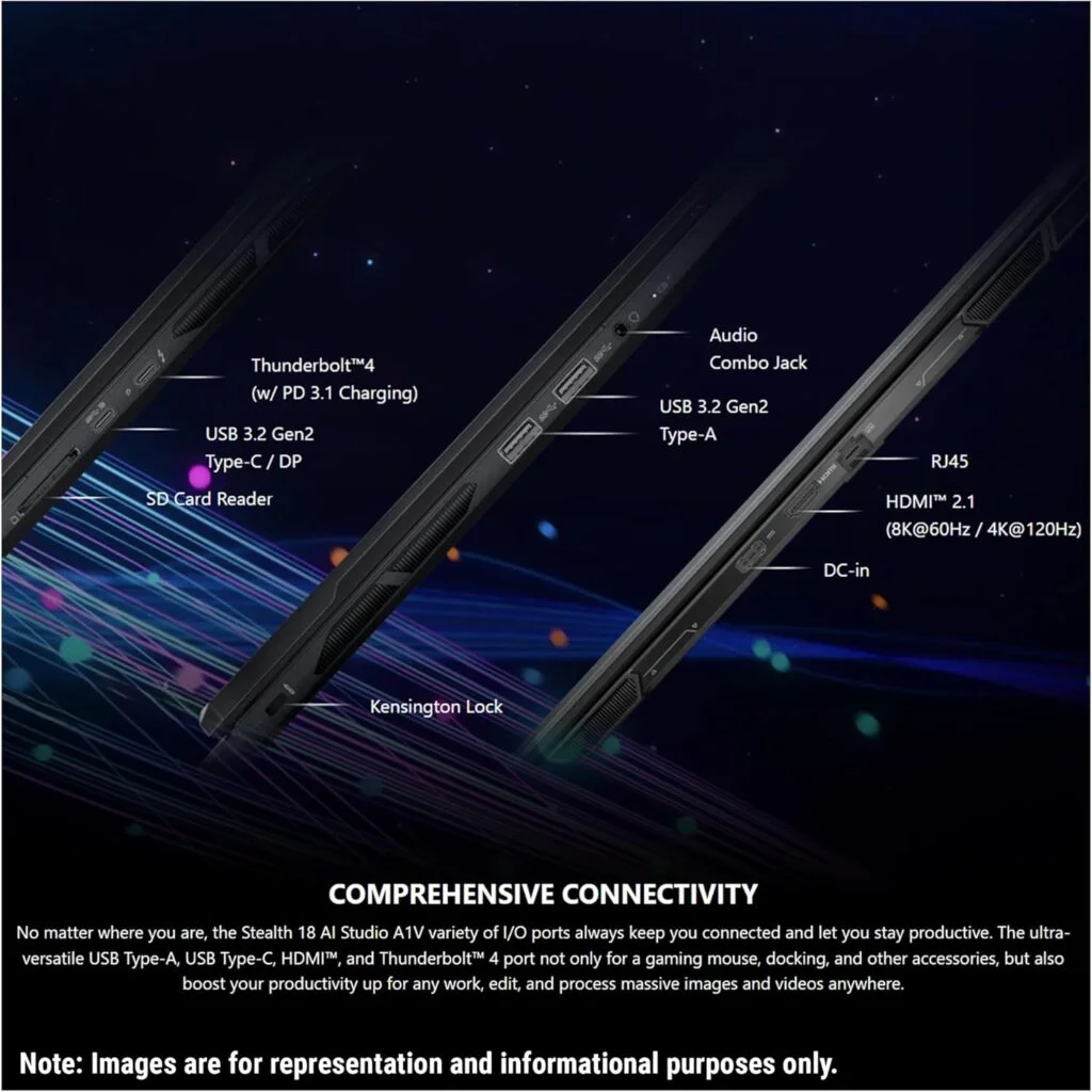 MSI Stealth 18 AI Studio Design
