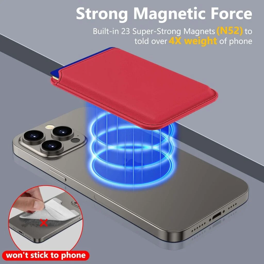 Red Slim MagSafe Wallet